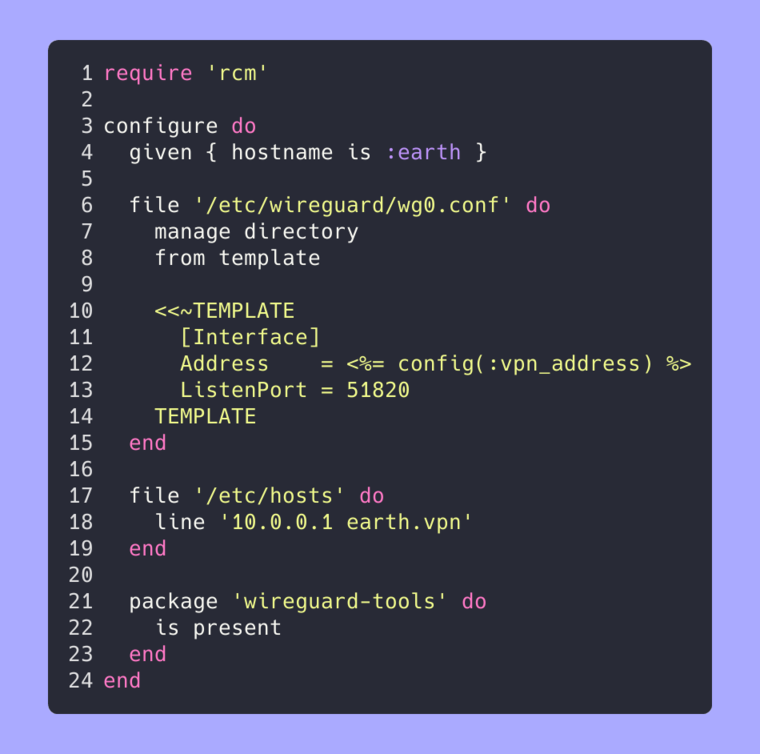 RCM DSL in action RCM DSL in action