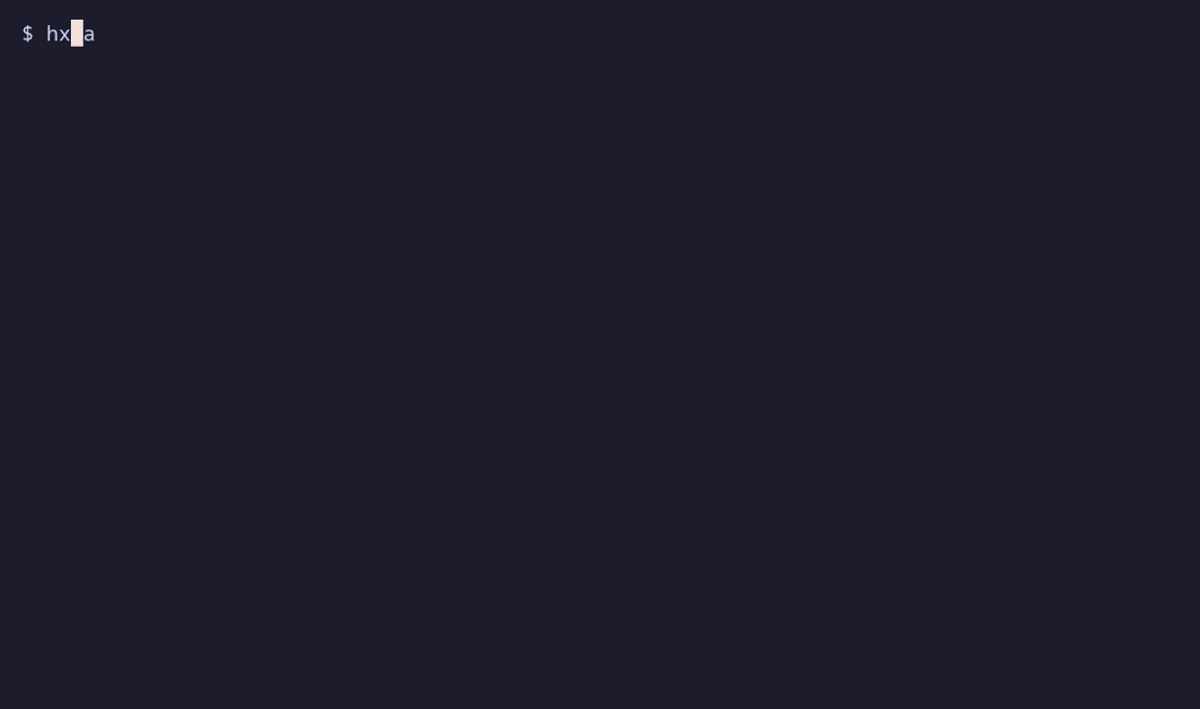 Requesting and accepting a code completion in Helix Requesting and accepting a code completion in Helix